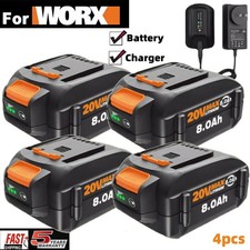 1 4X 20V For WORX 8.0Ah Extend Lithium-Ion MAX Battery WA3525 WA3575 WA3520 US