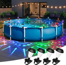 Solar Powered Pool Lights for Framed above Gr...