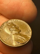 1968 D Penny VF - Major Lamination Error on Shoulder - A211