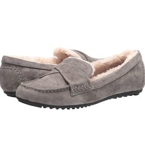 Bella Vita Women's Prentice Shearling Lined Loafer Grey KidsuadeSz 7.5 Brand New