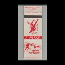 Matchbook Cover - Pizza Place - Red Devil Italian Restaurant Phoenix, AZ