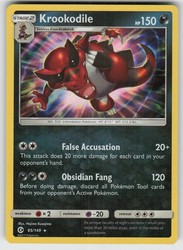 Krookodile 85/149 Sun & Moon Base Set Holo Rare