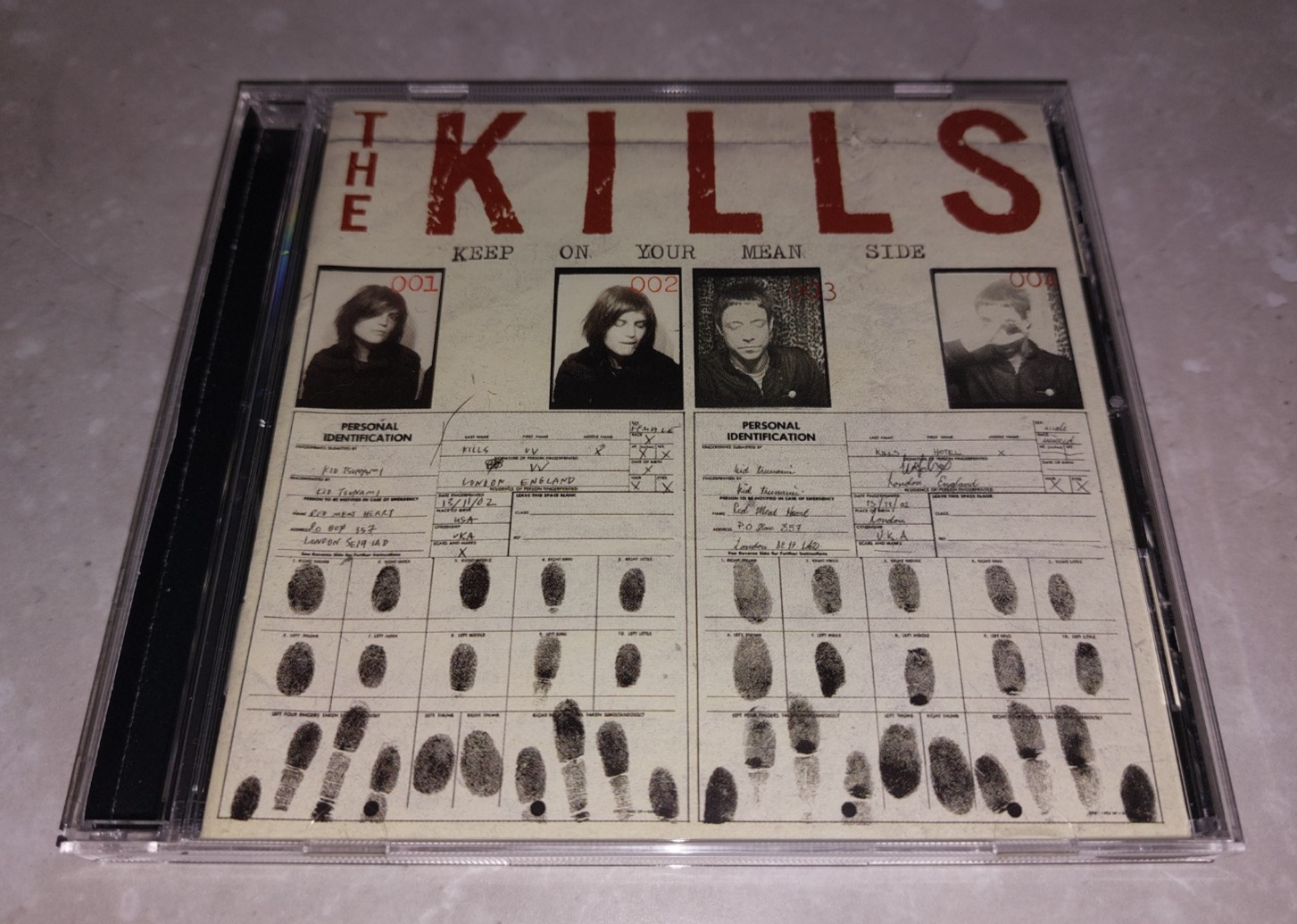 The Kills ‎– Keep On Your Mean Side CD ALBUM EXCELLENT 2003