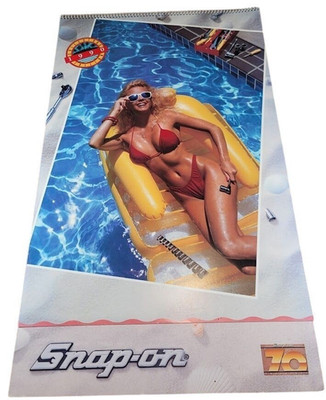 Pin Up Calendar 1990 Snap On Tools Collectors Edition Swimsuit MINT NOS