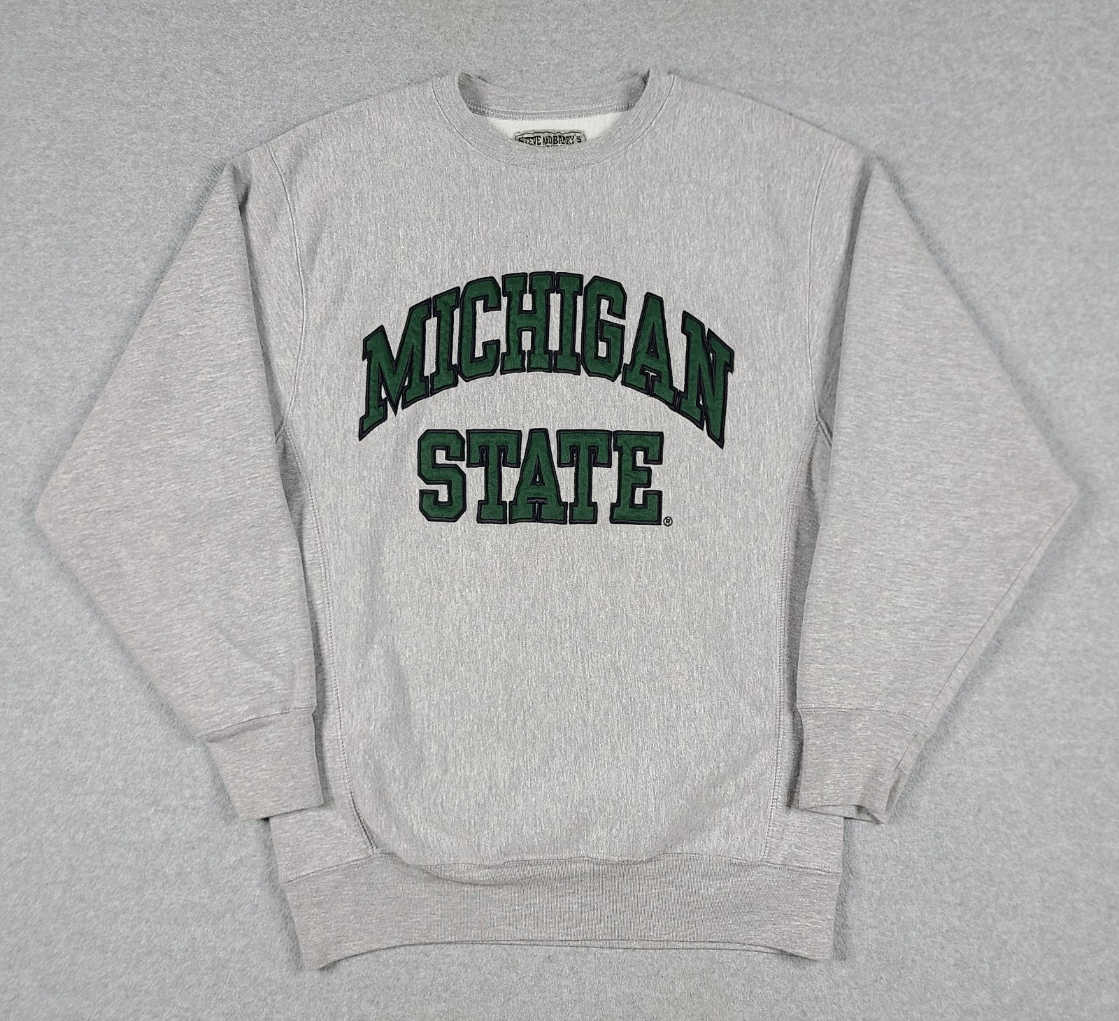 Vintage Steve & Barry’s Michigan State MSU Crewneck Size M Gray NCAA College