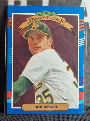 Bob Welch 1991 Leaf Donruss Diomond Kings #20