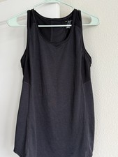 New Tek Gear Woman Sports Workout Top Sleeveless Black Size M