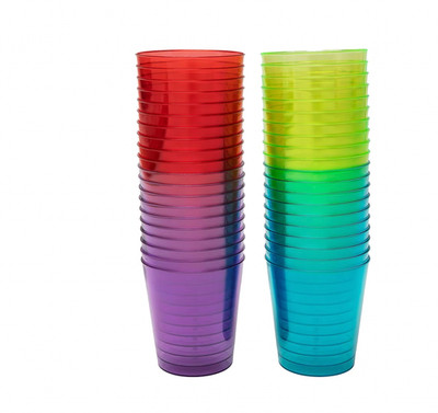 MINI Cups Disposable Color Shot Glasses! 2 OZ Assorted Colors 200 pcs