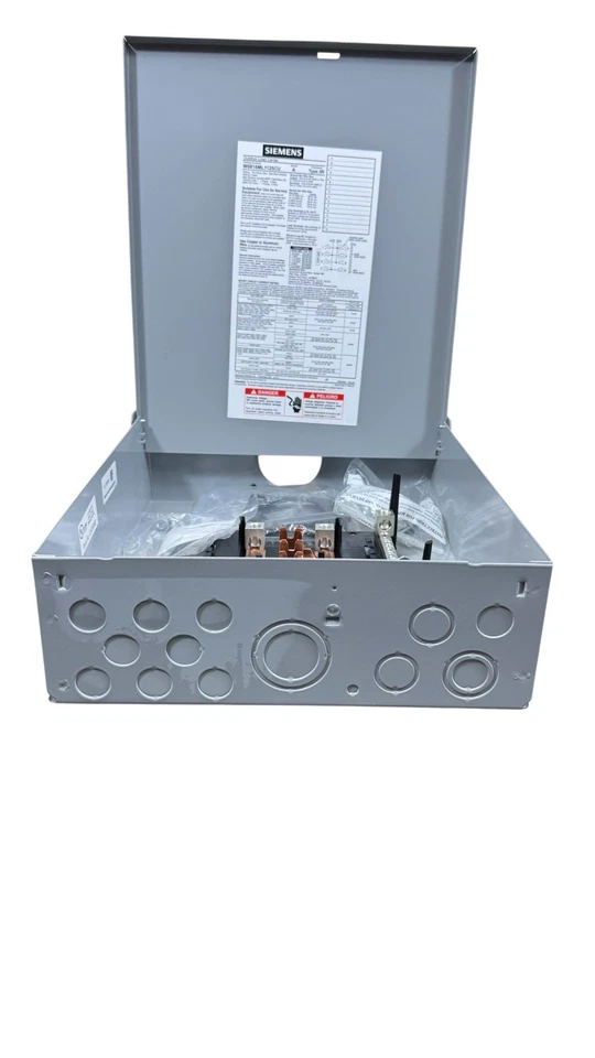 SIEMENS W0816ML1125CU 125 amperios 8 espacios 16 circuitos exterior carga central (leer) Foto 3 de 4