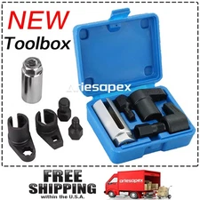 2025 NEW 5PCS Oxygen Sensor Socket O2 Wrench Set Vacuum 3/8" BLUE