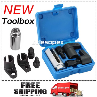 #ad 2025 NEW 5PCS Oxygen Sensor Socket O2 Wrench Set Vacuum 3 8quot; BLUE $12.99