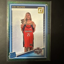 2025 Panini Donruss WNBA - Rated Rookie Kiki Iriafen #94 Green Shimmer (RC)