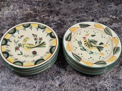 Bird of paradise Temptations 6 1/2  Salad plates Set Of 8
