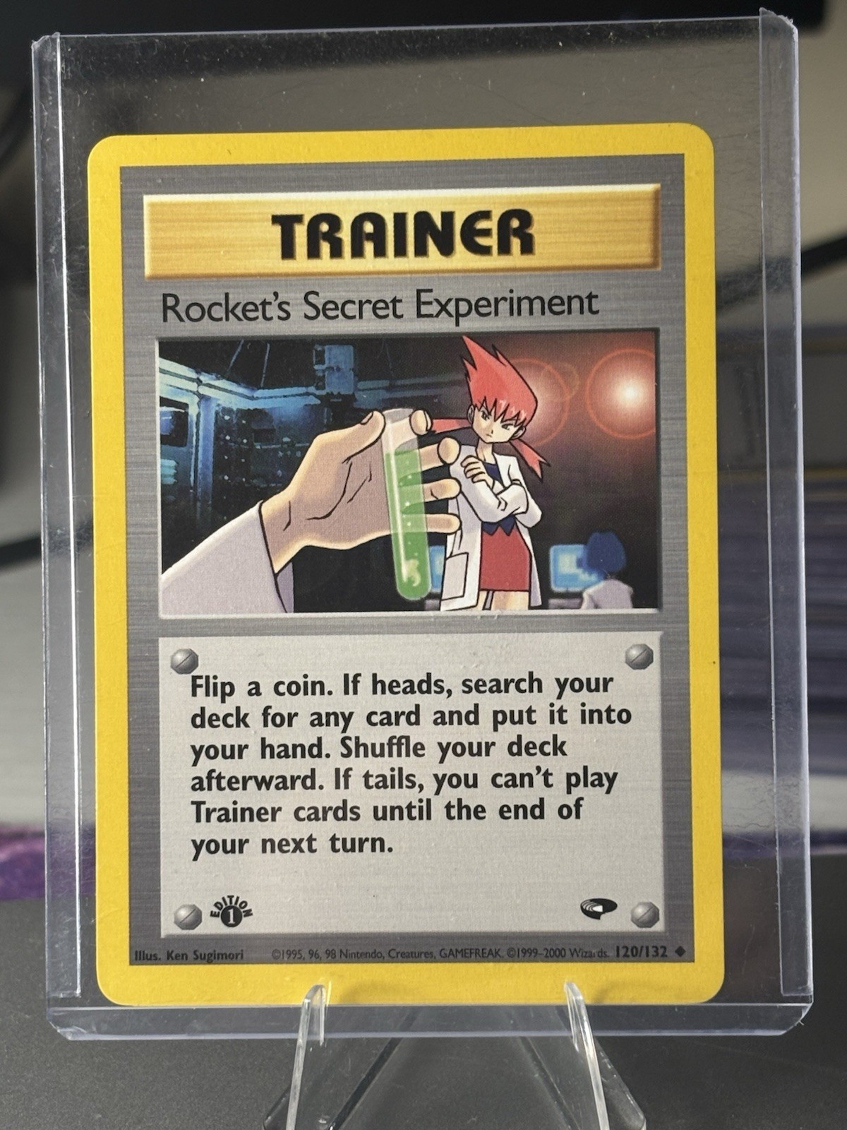Rocket’s Secret Experiment 120/132 Gym Challenge 1st Edition NM