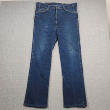 Vintage Levis 517 Jeans 38x34 Actual 36x32 Blue Bootcut Orange Tab USA 90s