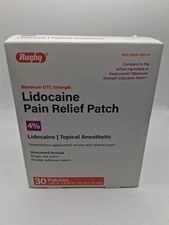 Rugby Max Pain Relief Patch 4% 30 Patches Box Exp:03/10/2027...10x14 Cm.