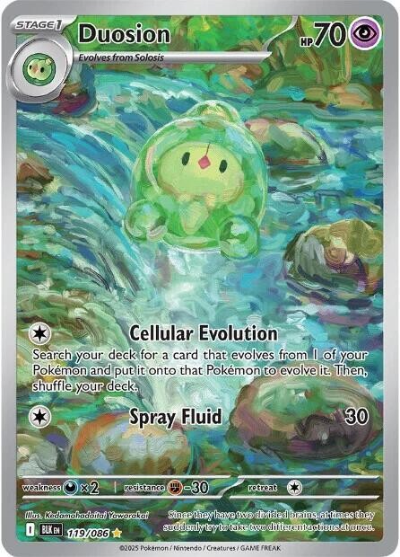 Duosion - 119/086 - Pokemon Black Bolt Illustration Rare NM