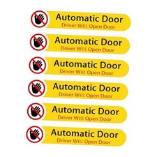 Automatic Door Sticker, 6Pcs Driver Will Open Doors Sign Car Decal, Auto-Door