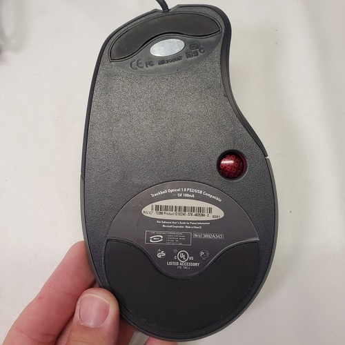 Microsoft Trackball Optical 1.0 Mouse USB Tested - Picture 6 of 8
