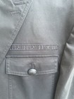 Express Blazer Mens 42R Black Slim Military Arm Badge Star Eagle Detail Jacket — photo 2