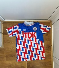 VINTAGE UMBRO AJAX 1989 1990s JERSEY SHIRT SOCCER FOOTBALL XL block core