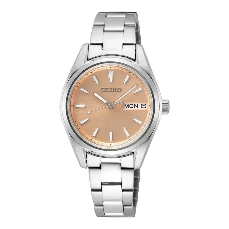 Reloj para mujer Seiko SUR351P1 cuarzo esfera naranja acero inoxidable