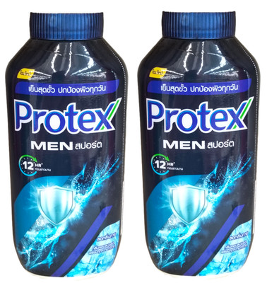 Protex Cooling Body Powder Extreme Cold Men Sport Talcum Powder 140g x 2 Pack