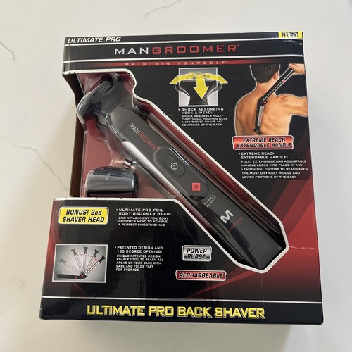 Mangroomer 3016 Ultimate Pro rasoio con 2 testine flessibili ammortizzatori nero NUOVO!!! - Foto 5 di 6