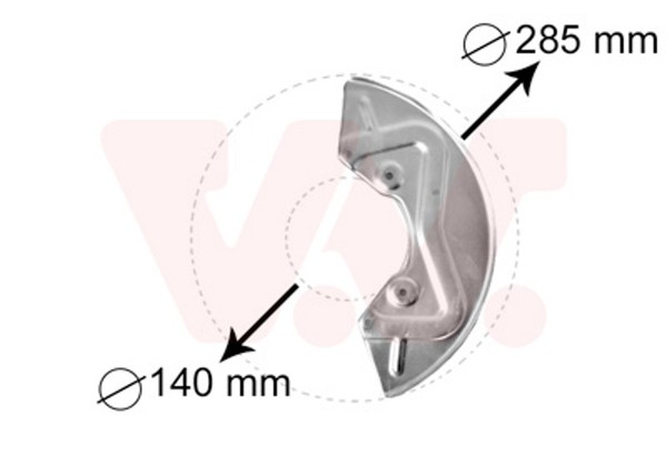 VAN Wezel Spritzblech Bremsscheibe 5826371 FüR VW Golf Passat Caddy Vento Polo 2-image