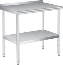 Stainless Steel 30"/36"/60"/48" x 24" NSF Kitchen Work Prep Table w/Backsplash