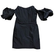 Do+Be Corset Mini Dress Off Shoulder Puff Sleeve Goth Coquette Party Juniors L