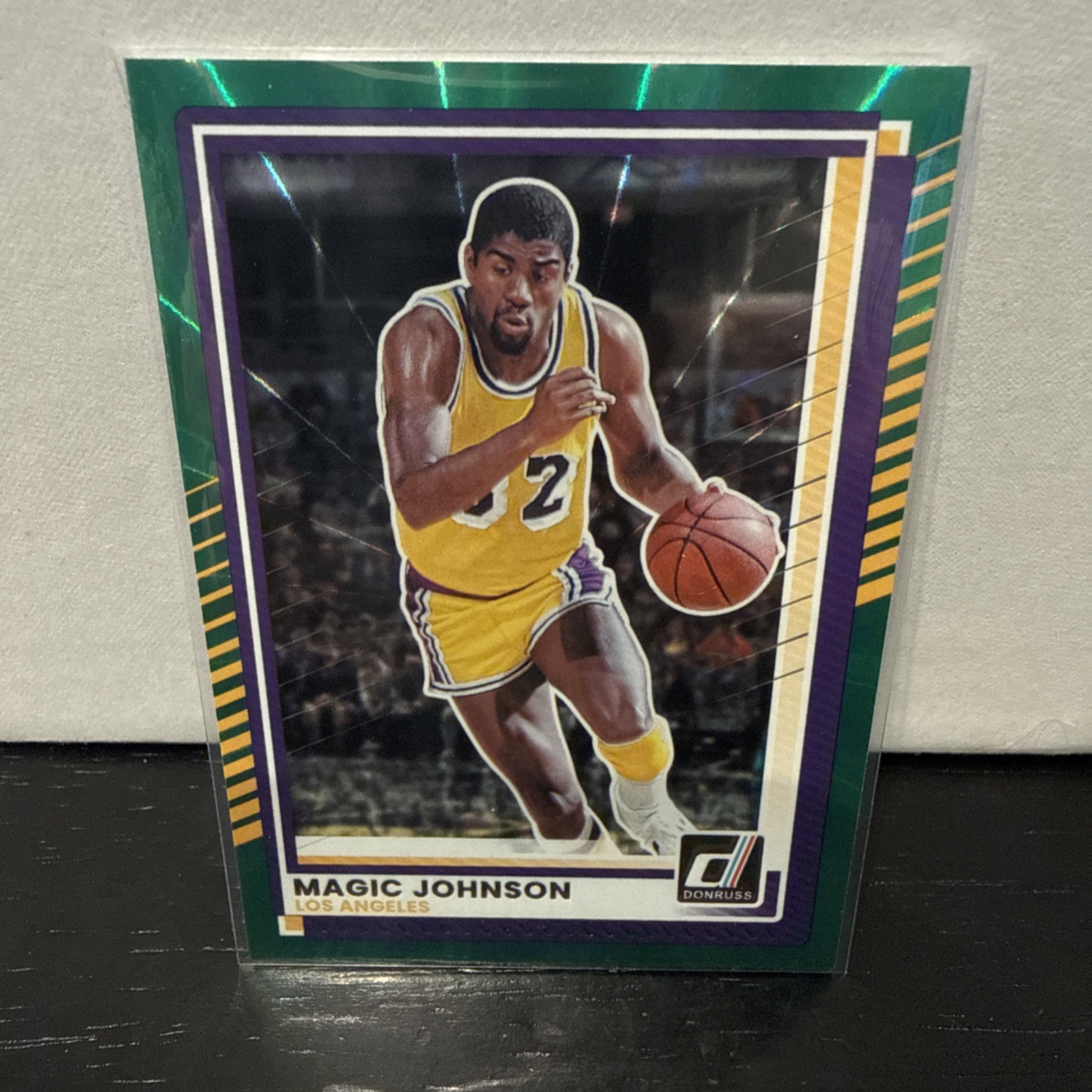 2025-26 Panini Donruss - Magic Johnson #141 Green Holo Laser
