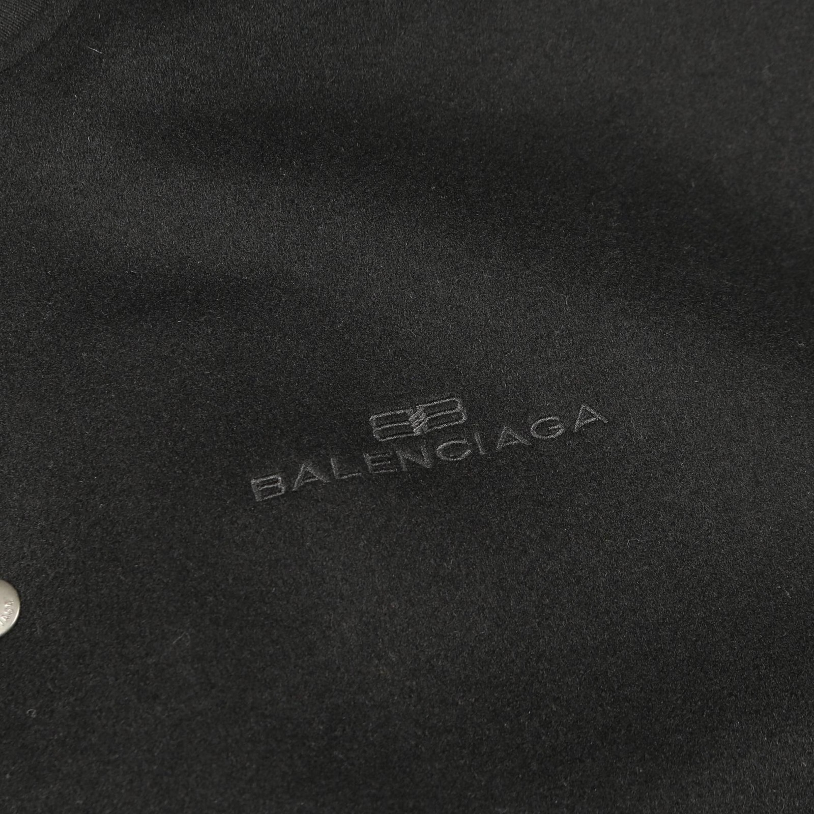 Balenciaga Logo Embroidery Blouson Wool Black Series image 10