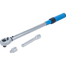 BGS Drehmomentschl&uuml;ssel-Satz | mit Adapter + Verl&auml;ngerung | Abtrieb Au&szlig;envierkan