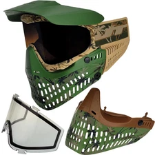 JT Palm Tree Proflex Goggle w Clear & Bronze Gradient Lens + Brown Bottom