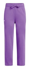 Under Armour Girl's Rival Fleece Straight Leg Pants Lavish Purple 1386531-525