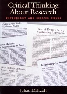 Critical Thinking about Research: Psychology and Related... | Buch | Zustand gut