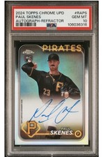 2024 Topps Chrome Update Series - Autographs Paul Skenes #RA-PS Refractor...