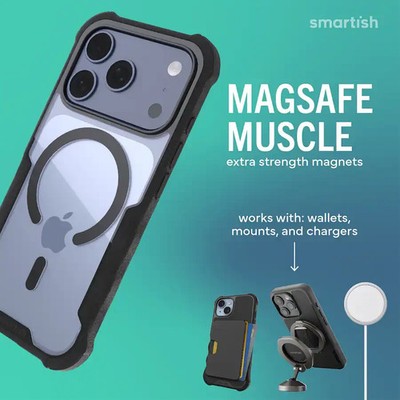 Smartish - iPhone 17 Pro MagSafe Case - Gripzilla  Protective Grip Heavy Duty