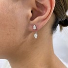 1.9ct Pear Jacket Earrings White Gold 14K Labcreated Diamond F/VS — photo 8