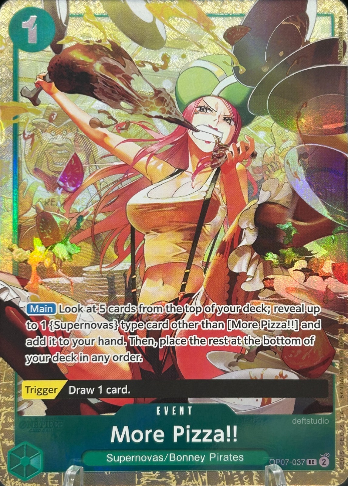 Jewelry Bonney • OP07-037 Alt Art Holo Premium Card Collection One Piece TCG NM