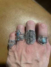 82pcs Vintage Silver Knuckle Rings Set for Women Bohemian Stackable Midi Rings