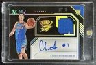 CHET HOLMGREN 2022-23 PANINI NOIR #379 ROOKIE RC JERSEY PATCH AUTO 55/99 THUNDER
