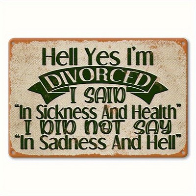 Multi-functional multi-purpose fun Tin Metal Signs Home Décor 8x12 