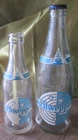 Nice pair different 6 & 12oz SCHWEPPES blue & white pyro SODA WATER crown seals