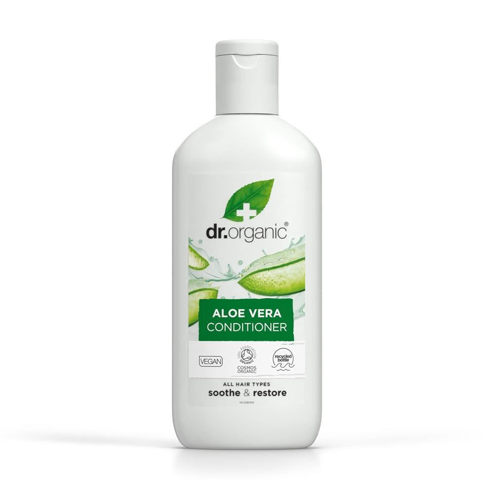 Dr Organic Aloe Vera Conditioner, Soothing, All Hair Types, Natural, Vegan, Cruelty-Free, Paraben & SLS-Free, Recyclable & Recycled Ocean Bound Plastic, Certified Organic, 265ml, Packaging may vary - Image 5