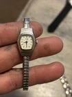 Seiko Women's Vintage Quartz Watch Silver Tone Running