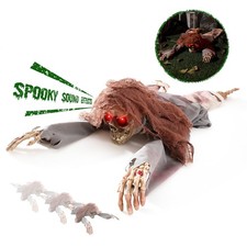 Halloween Animatronic 45" Crawling Zombie - Animated Scary