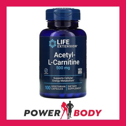 Life Extension - Acetyl-L-Carnitine, 500mg - 100 vcaps