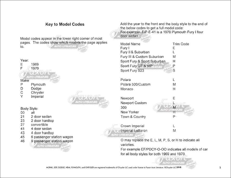 1969-1970 Chrysler Eléctrico Montaje Manual 300 NEWPORT Nuevo Yorker Imperial - Imagen 3 de 3